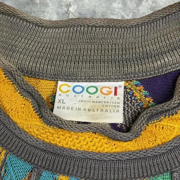 Vintage Coogi Australia Mercerised Cotton Knit Sweater